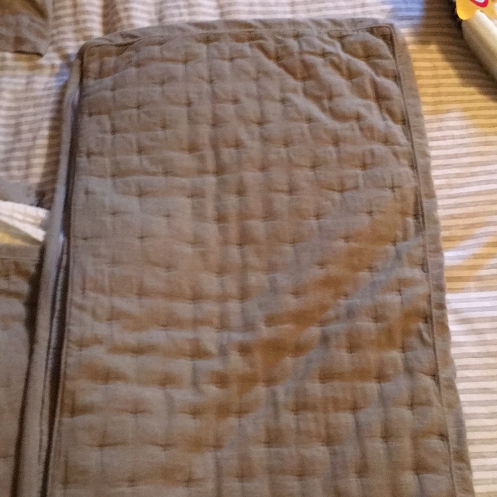 Gray pillow shams for king pillows. Like new.